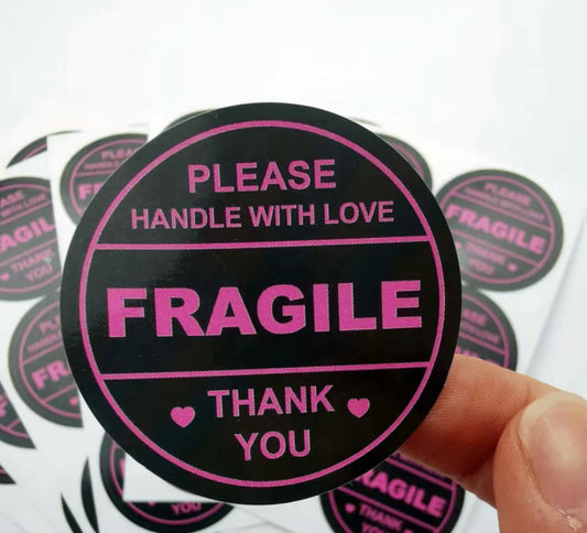 Fragile (Handle with love) Stickers