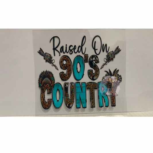 90’s Country UVDTF Decal